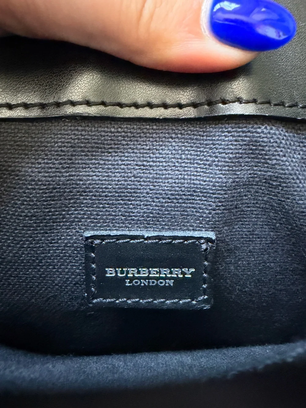 Burberry Beige Plaid Crossbody Bag with Black Strap - Picture 7 of 8